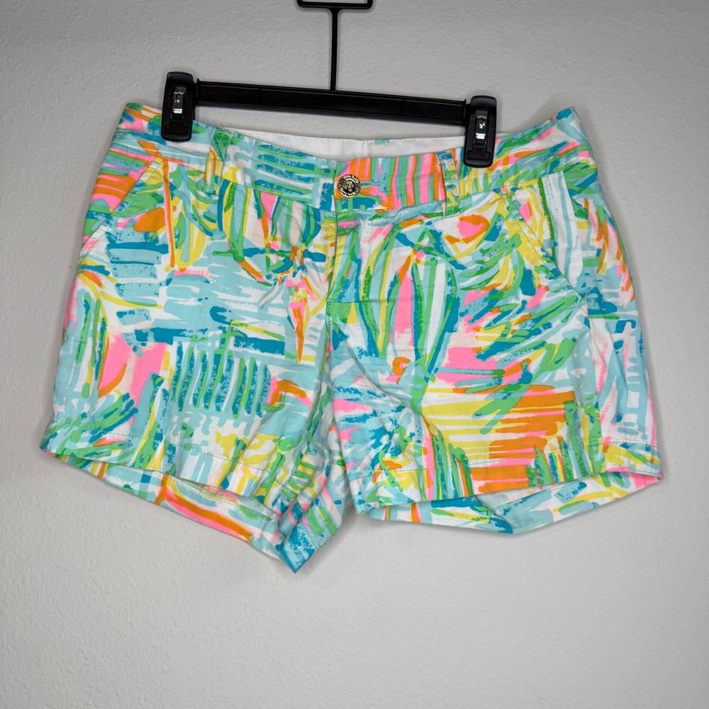 Lilly Pulitzer Callahan Shorts Multi Sea Salt and Sun Print Womens 4 Preppy Cute - Picture 2 of 8
